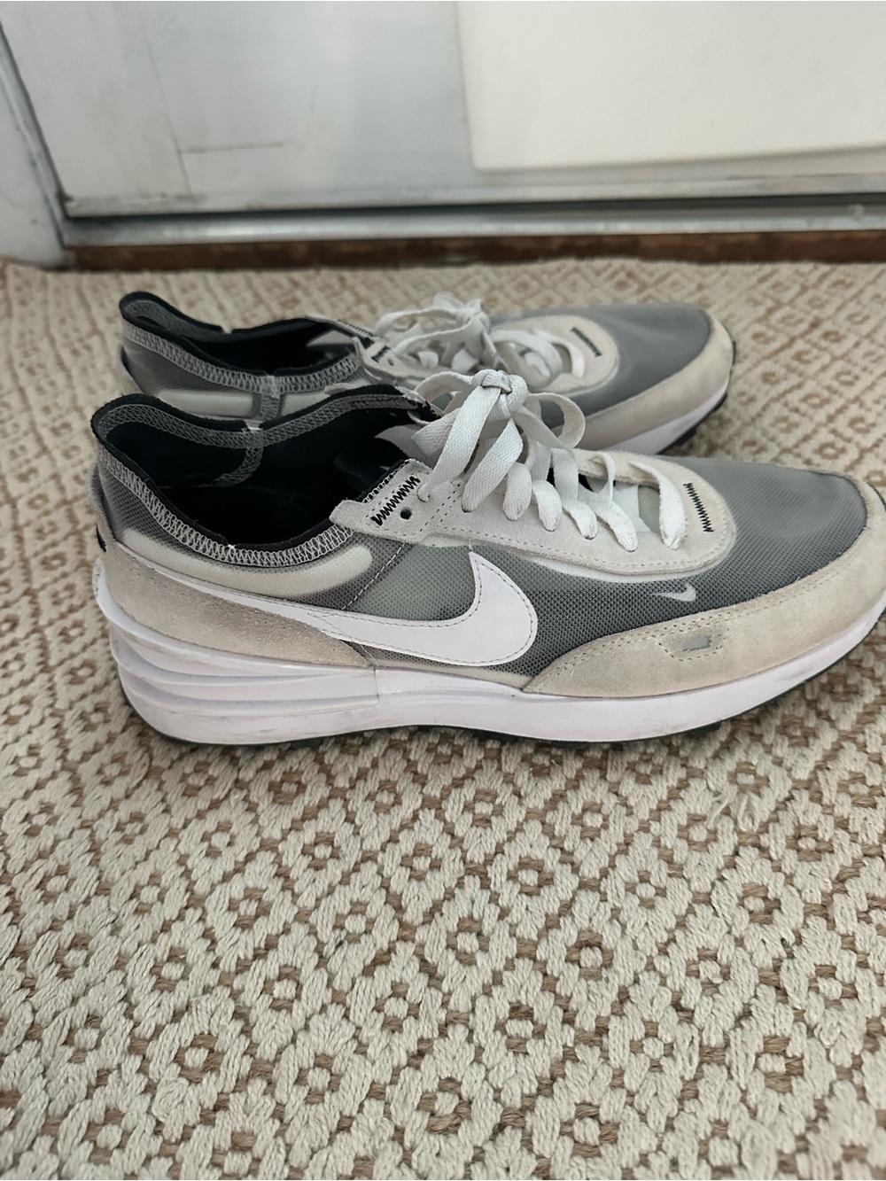 Nike Gray, White & Black Low-Top Sneakers